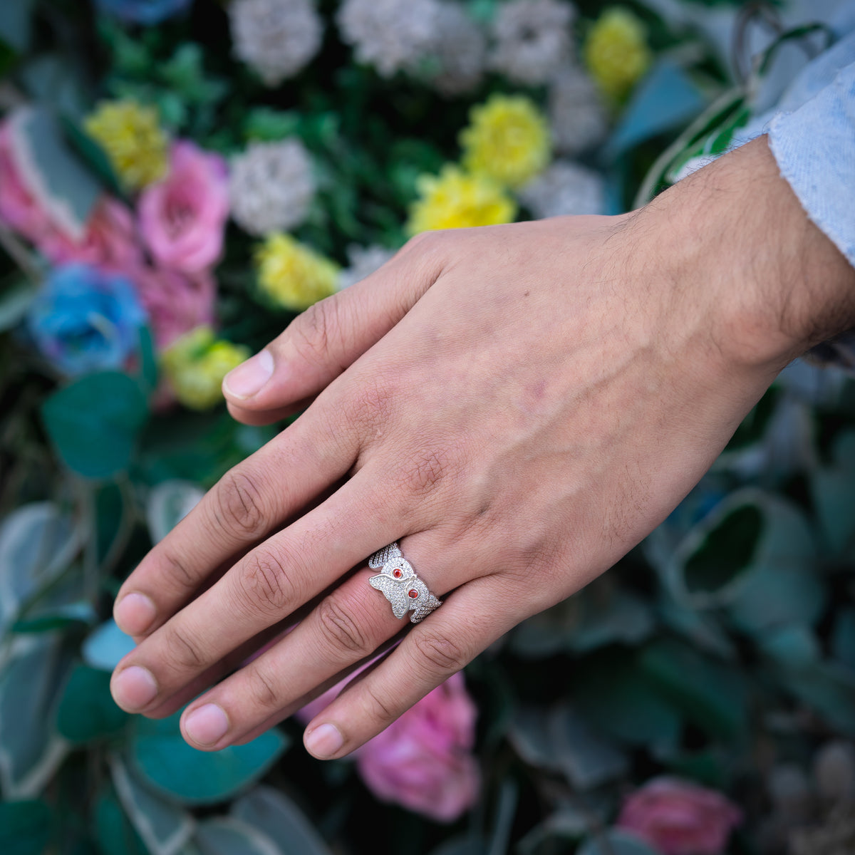 Owl ring (Red Eye)