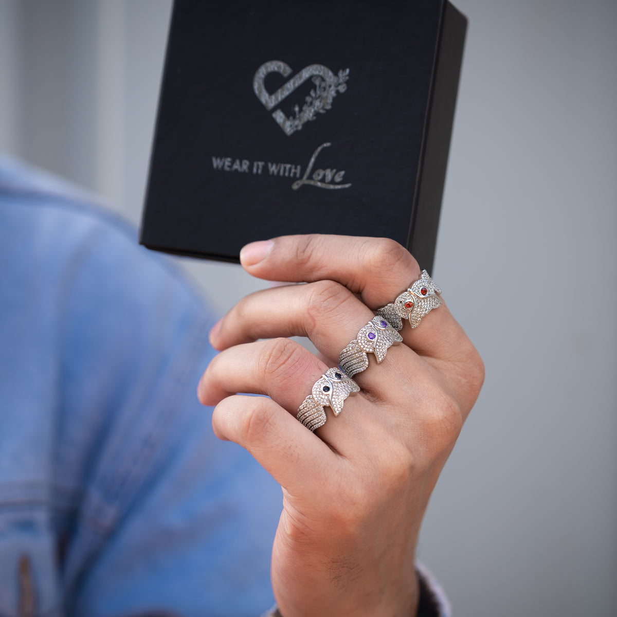 Owl Ring (Black Eye)