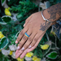 RAINBOW ICED OUT RING